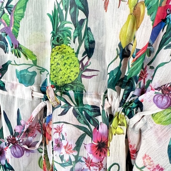 H&M Tropical Sheer Cover Up or Tunic 🎉4X Host Pick ♥️ - Picture 10 of 11